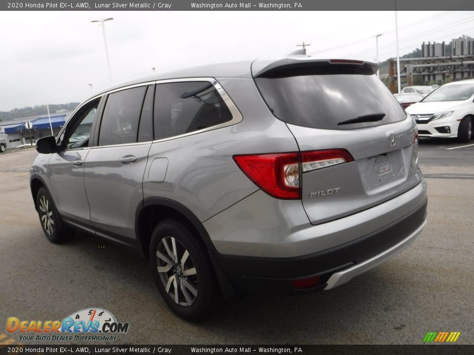 2020 Honda Pilot EX-L AWD Lunar Silver Metallic / Gray Photo #8