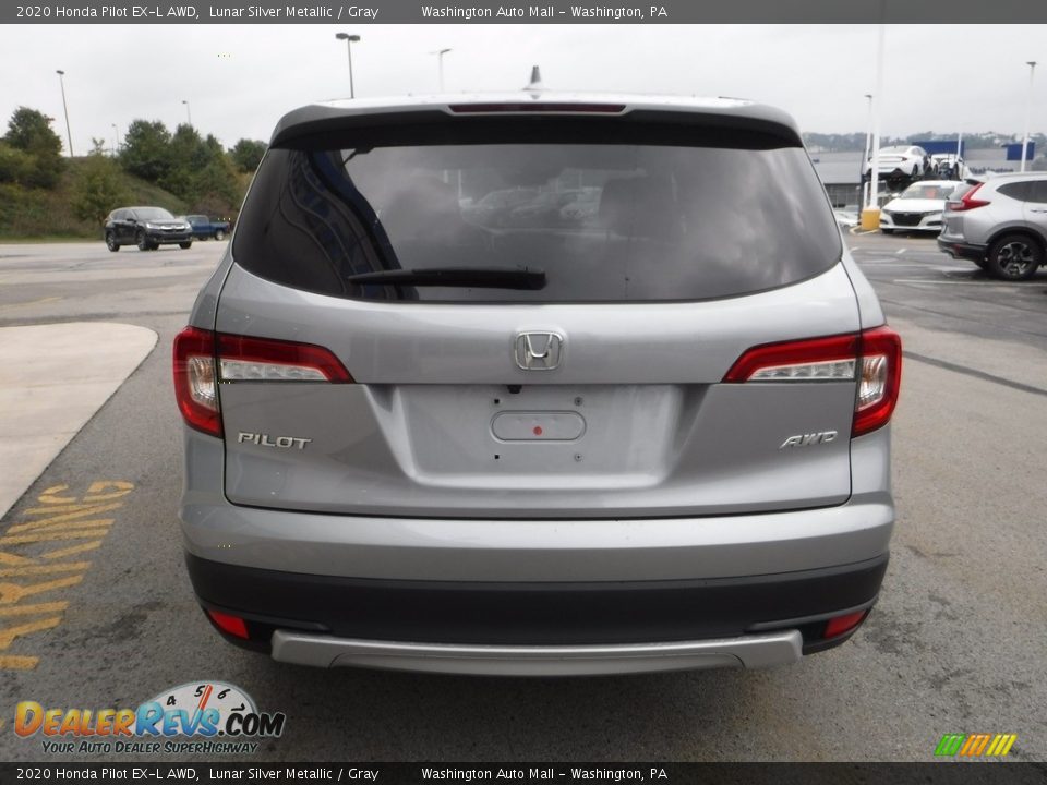2020 Honda Pilot EX-L AWD Lunar Silver Metallic / Gray Photo #9