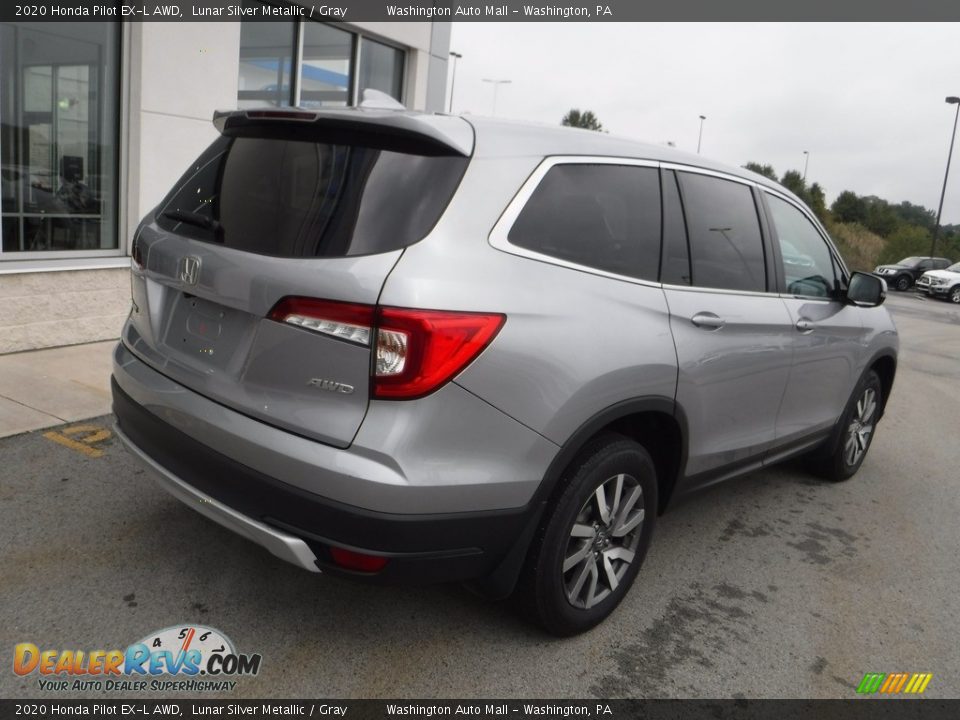 2020 Honda Pilot EX-L AWD Lunar Silver Metallic / Gray Photo #10