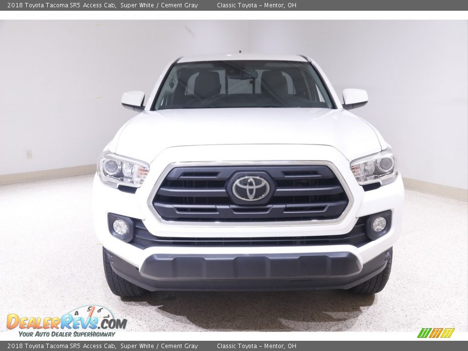 2018 Toyota Tacoma SR5 Access Cab Super White / Cement Gray Photo #2