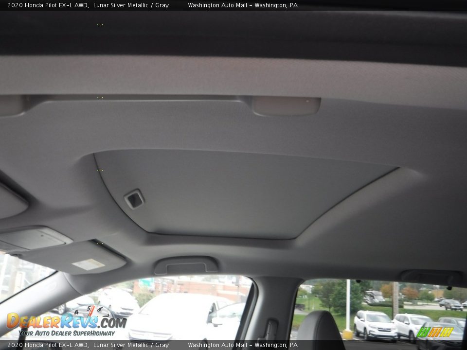 2020 Honda Pilot EX-L AWD Lunar Silver Metallic / Gray Photo #12
