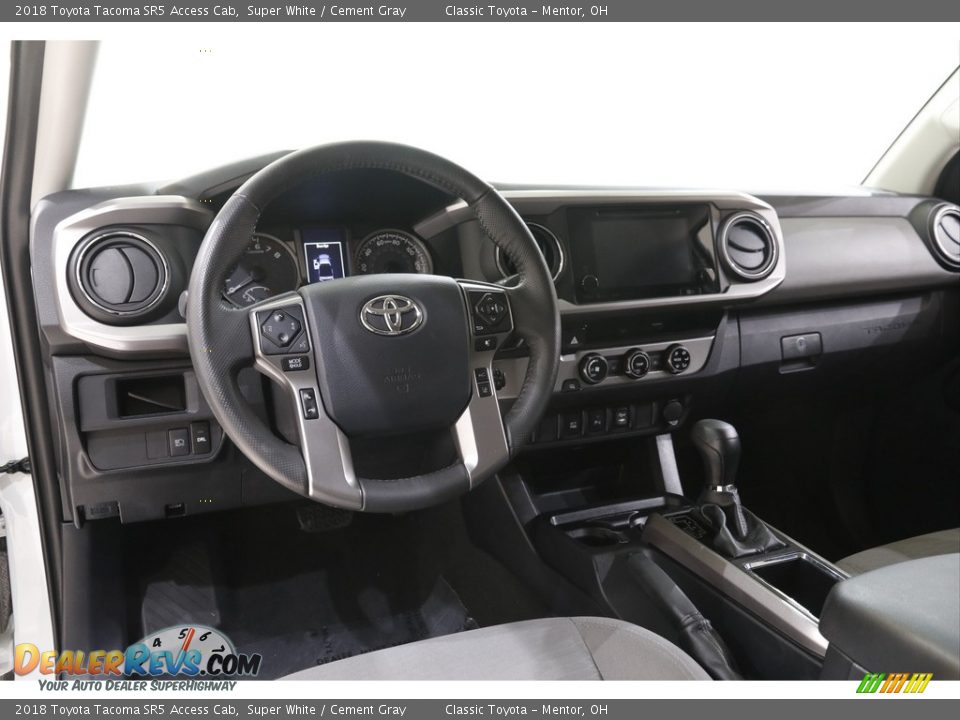 2018 Toyota Tacoma SR5 Access Cab Super White / Cement Gray Photo #6