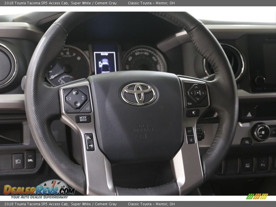 2018 Toyota Tacoma SR5 Access Cab Super White / Cement Gray Photo #7