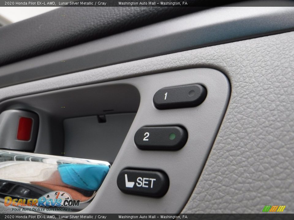 2020 Honda Pilot EX-L AWD Lunar Silver Metallic / Gray Photo #16