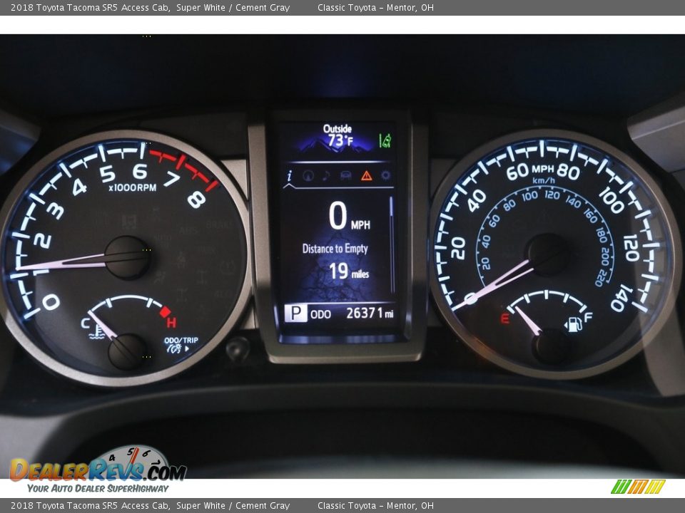 2018 Toyota Tacoma SR5 Access Cab Super White / Cement Gray Photo #8