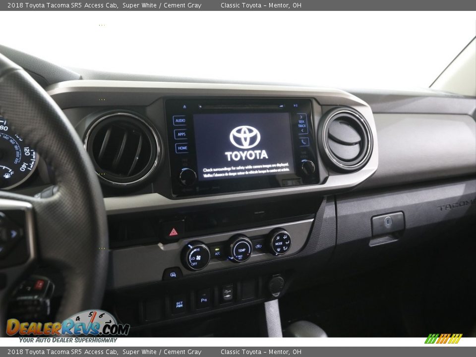 2018 Toyota Tacoma SR5 Access Cab Super White / Cement Gray Photo #9