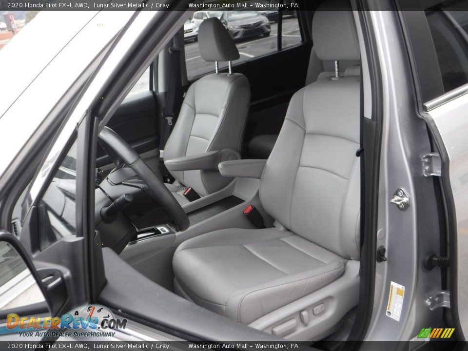 2020 Honda Pilot EX-L AWD Lunar Silver Metallic / Gray Photo #17