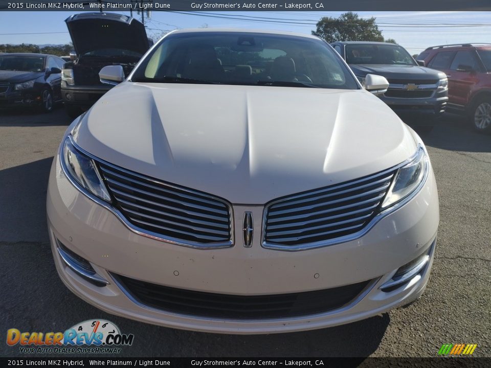 2015 Lincoln MKZ Hybrid White Platinum / Light Dune Photo #2