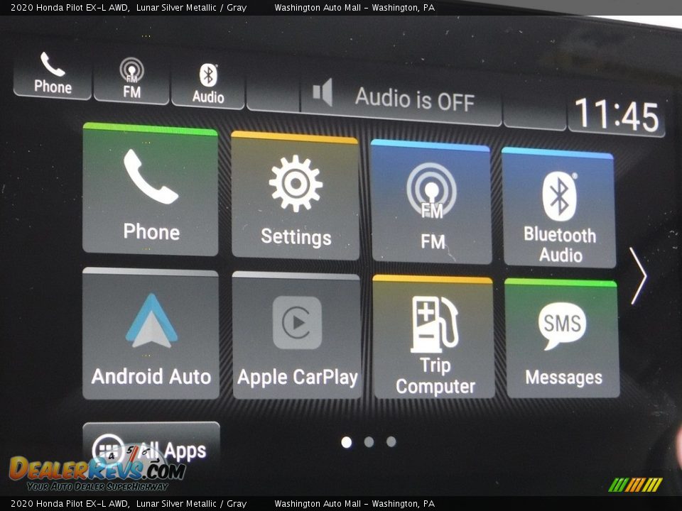 2020 Honda Pilot EX-L AWD Lunar Silver Metallic / Gray Photo #21