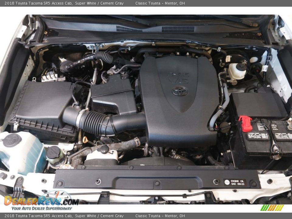 2018 Toyota Tacoma SR5 Access Cab Super White / Cement Gray Photo #18