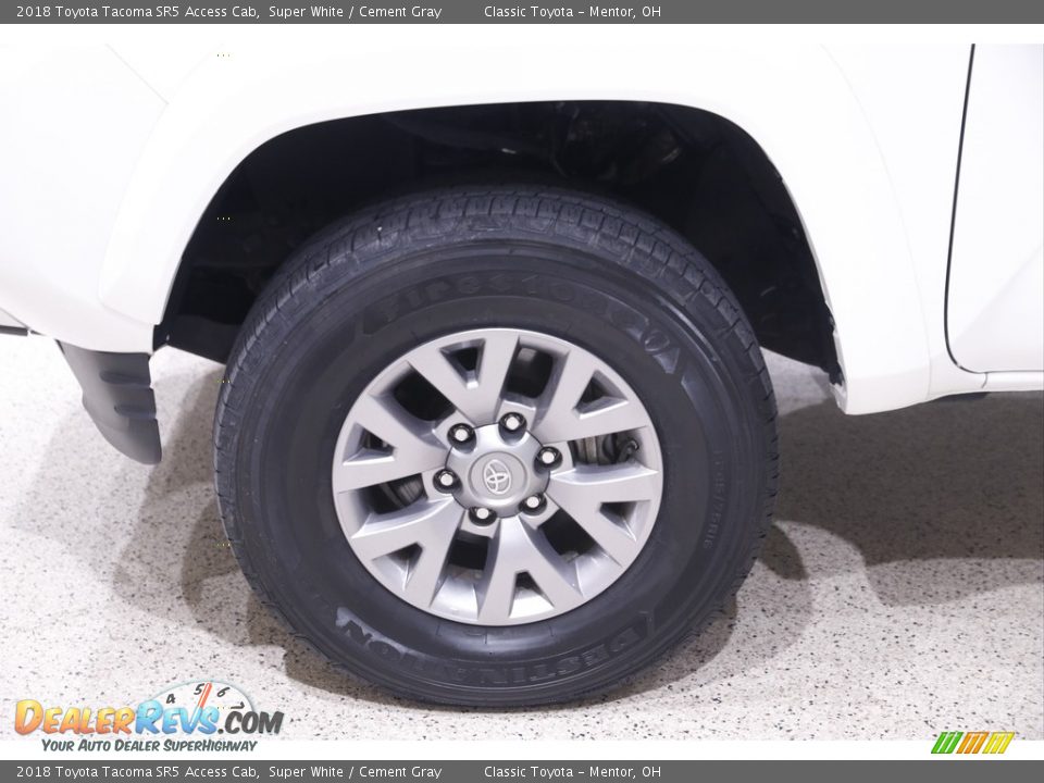 2018 Toyota Tacoma SR5 Access Cab Super White / Cement Gray Photo #19