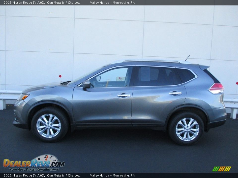 2015 Nissan Rogue SV AWD Gun Metallic / Charcoal Photo #2