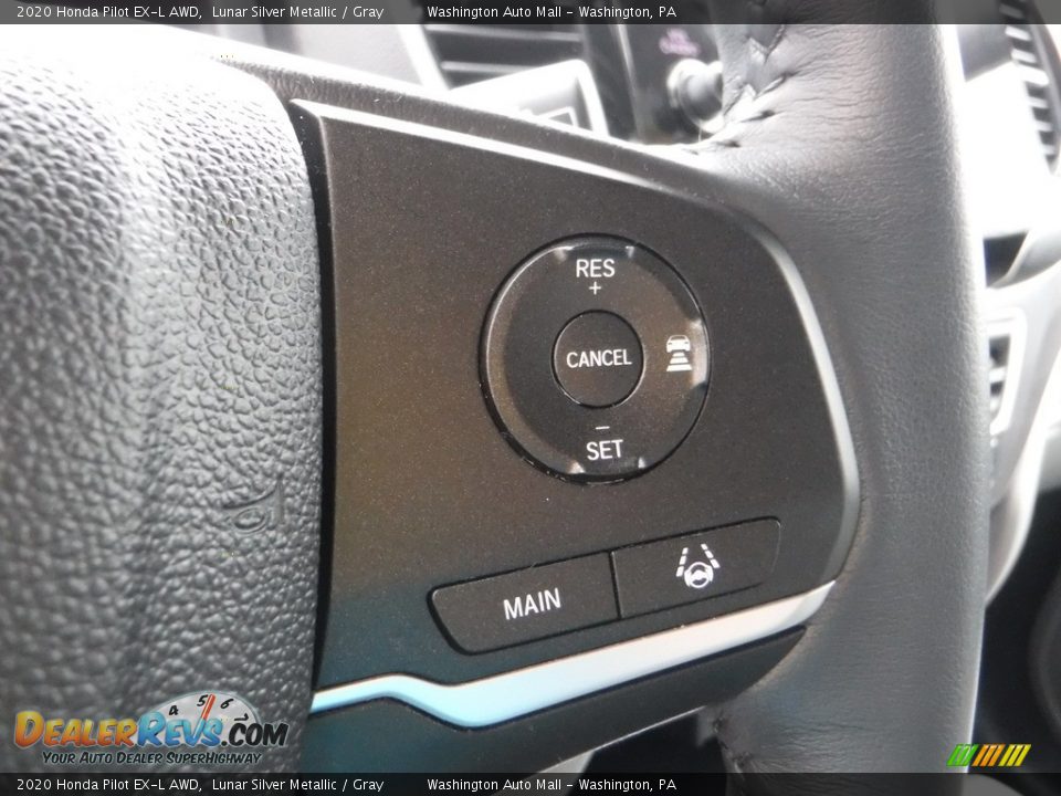 2020 Honda Pilot EX-L AWD Lunar Silver Metallic / Gray Photo #27