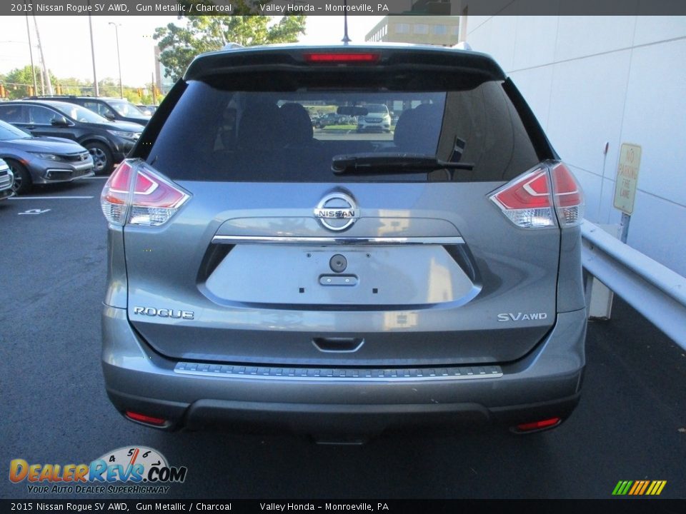 2015 Nissan Rogue SV AWD Gun Metallic / Charcoal Photo #4