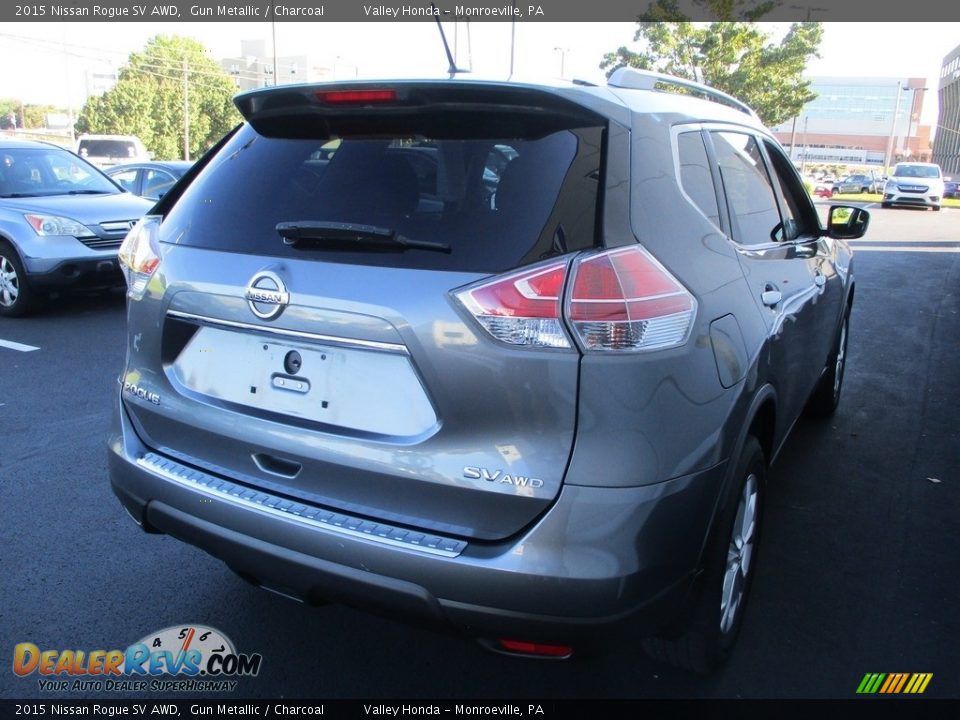 2015 Nissan Rogue SV AWD Gun Metallic / Charcoal Photo #5