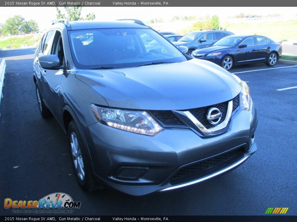 2015 Nissan Rogue SV AWD Gun Metallic / Charcoal Photo #8