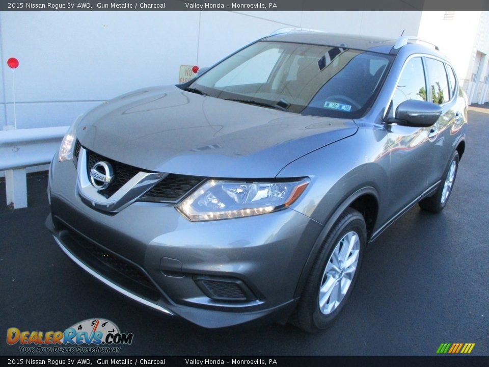 2015 Nissan Rogue SV AWD Gun Metallic / Charcoal Photo #10