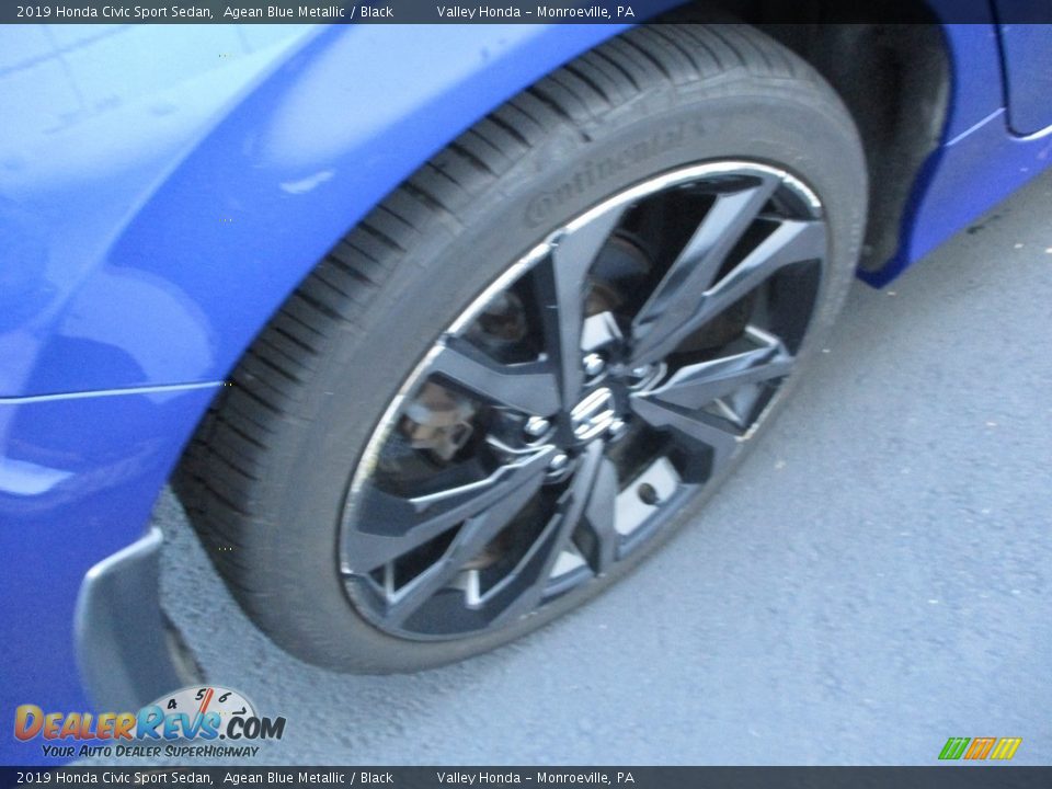 2019 Honda Civic Sport Sedan Agean Blue Metallic / Black Photo #6