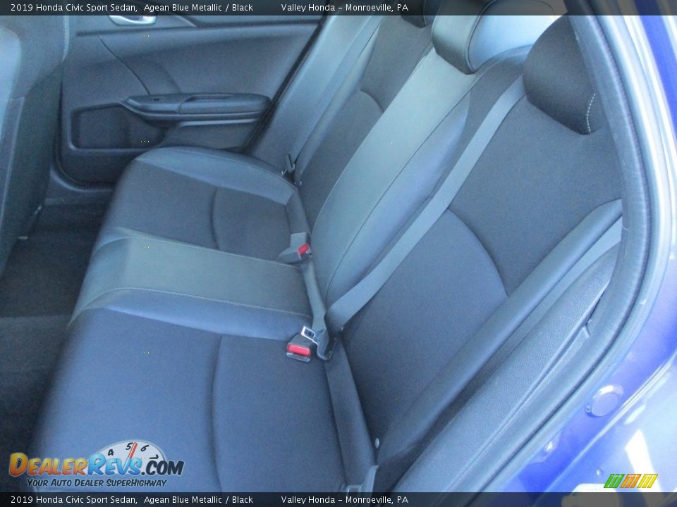 2019 Honda Civic Sport Sedan Agean Blue Metallic / Black Photo #12
