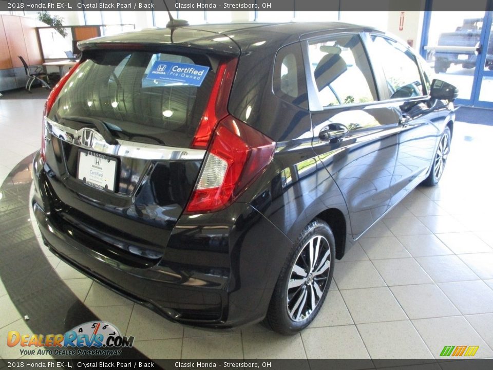 2018 Honda Fit EX-L Crystal Black Pearl / Black Photo #7