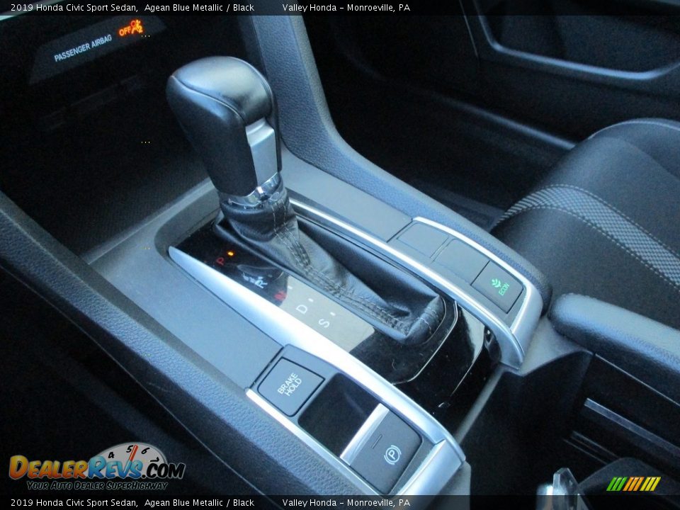 2019 Honda Civic Sport Sedan Agean Blue Metallic / Black Photo #16