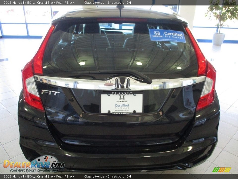 2018 Honda Fit EX-L Crystal Black Pearl / Black Photo #8