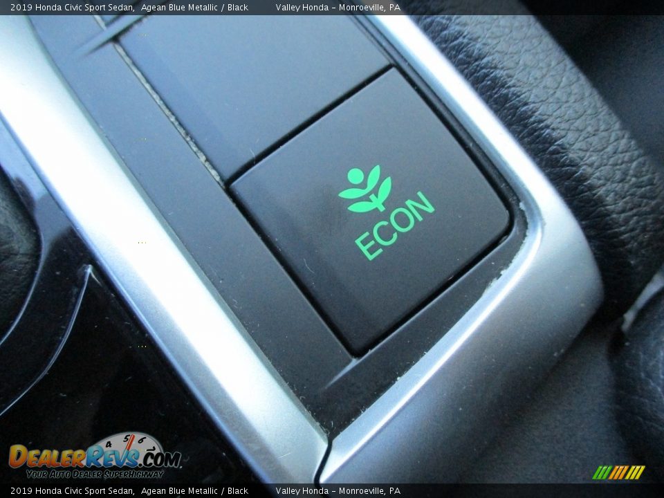 2019 Honda Civic Sport Sedan Agean Blue Metallic / Black Photo #17