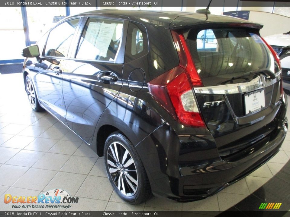 2018 Honda Fit EX-L Crystal Black Pearl / Black Photo #9