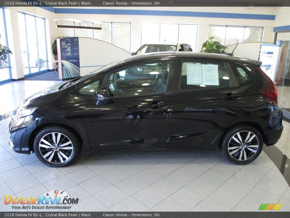2018 Honda Fit EX-L Crystal Black Pearl / Black Photo #10