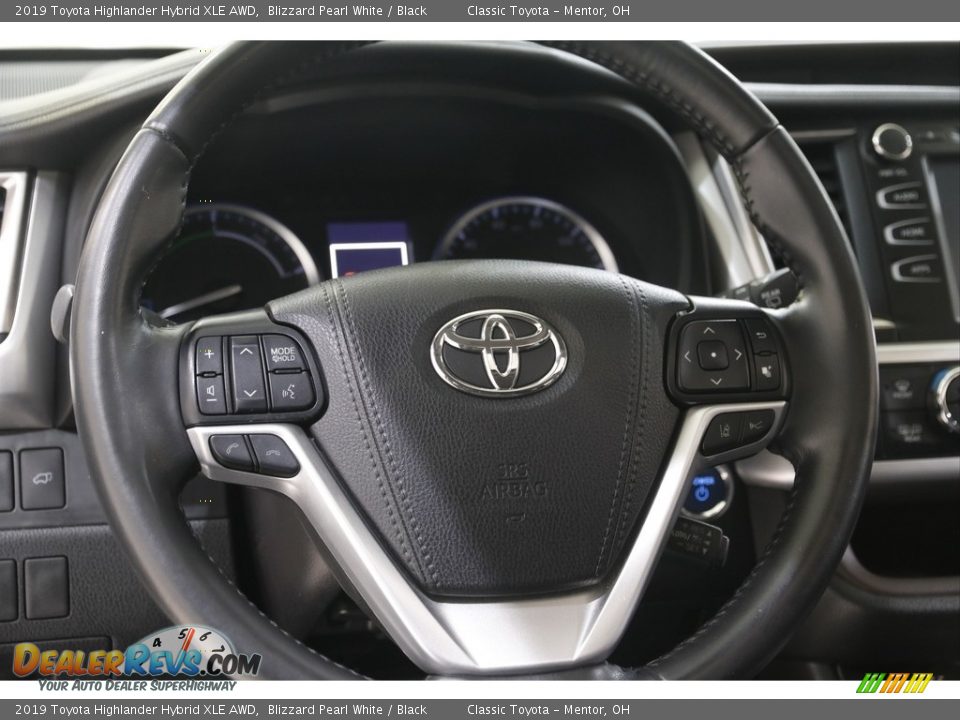 2019 Toyota Highlander Hybrid XLE AWD Steering Wheel Photo #7