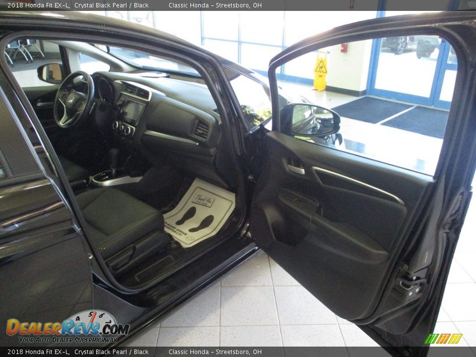 2018 Honda Fit EX-L Crystal Black Pearl / Black Photo #16