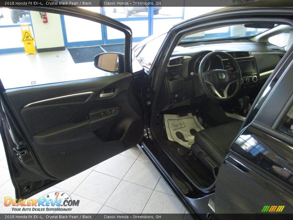2018 Honda Fit EX-L Crystal Black Pearl / Black Photo #25
