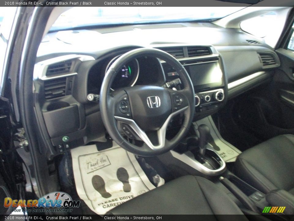 2018 Honda Fit EX-L Crystal Black Pearl / Black Photo #26