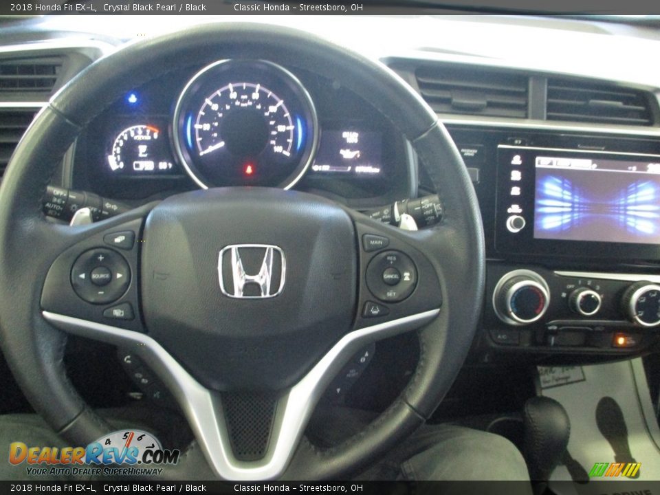 2018 Honda Fit EX-L Crystal Black Pearl / Black Photo #29