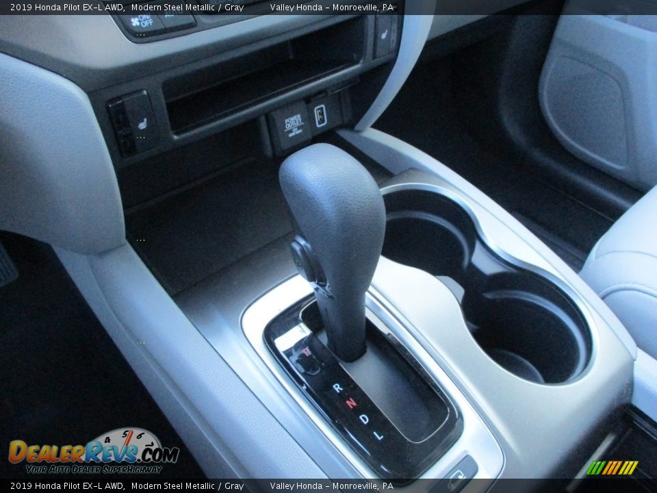 2019 Honda Pilot EX-L AWD Modern Steel Metallic / Gray Photo #18