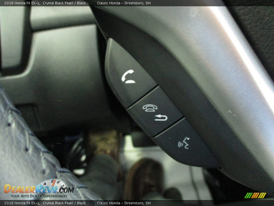 2018 Honda Fit EX-L Crystal Black Pearl / Black Photo #33