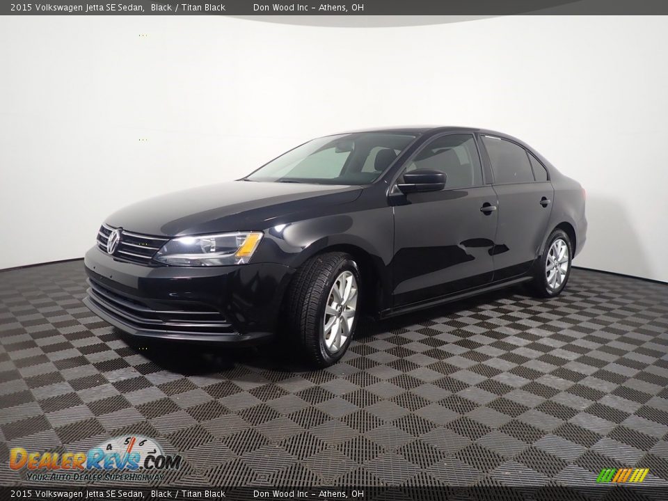 2015 Volkswagen Jetta SE Sedan Black / Titan Black Photo #8