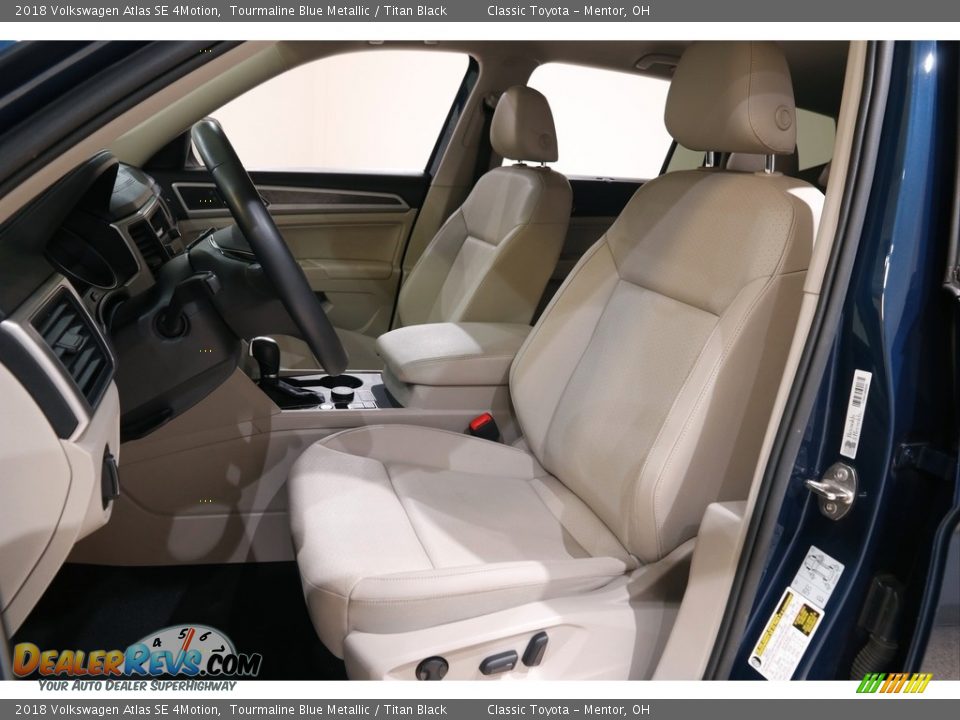 2018 Volkswagen Atlas SE 4Motion Tourmaline Blue Metallic / Titan Black Photo #5