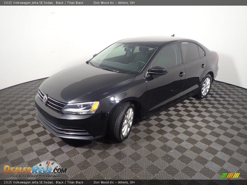 2015 Volkswagen Jetta SE Sedan Black / Titan Black Photo #9