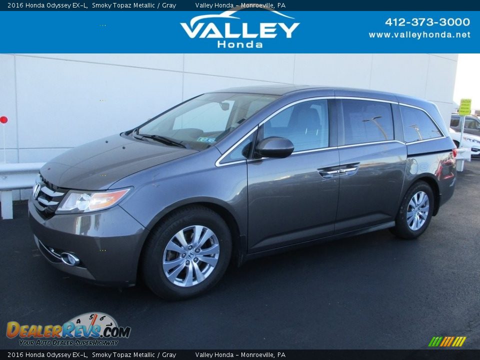 2016 Honda Odyssey EX-L Smoky Topaz Metallic / Gray Photo #1