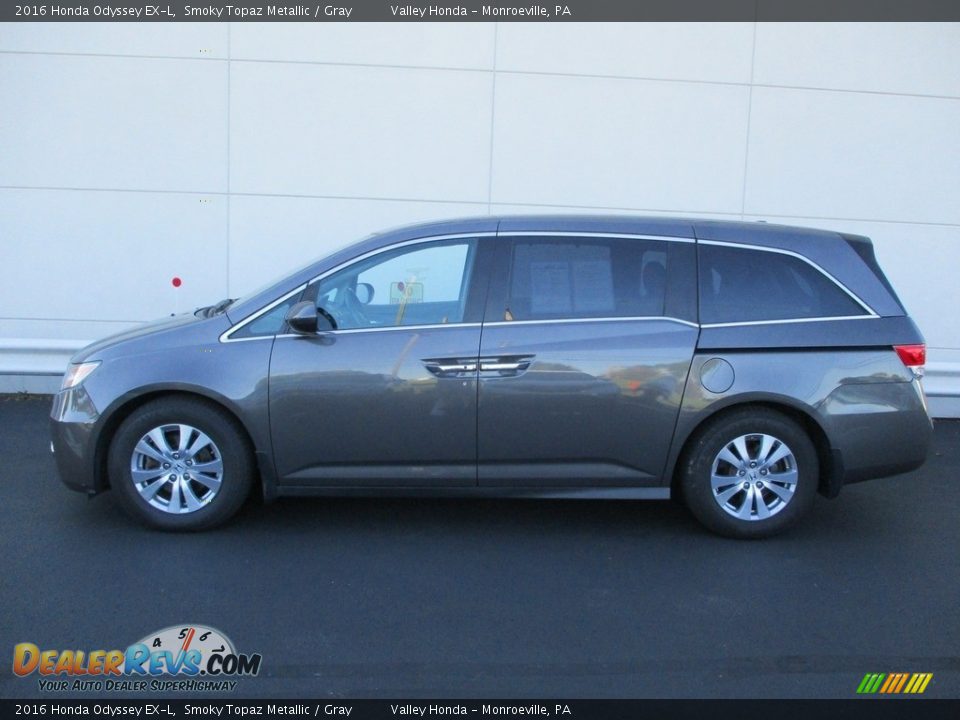 2016 Honda Odyssey EX-L Smoky Topaz Metallic / Gray Photo #2