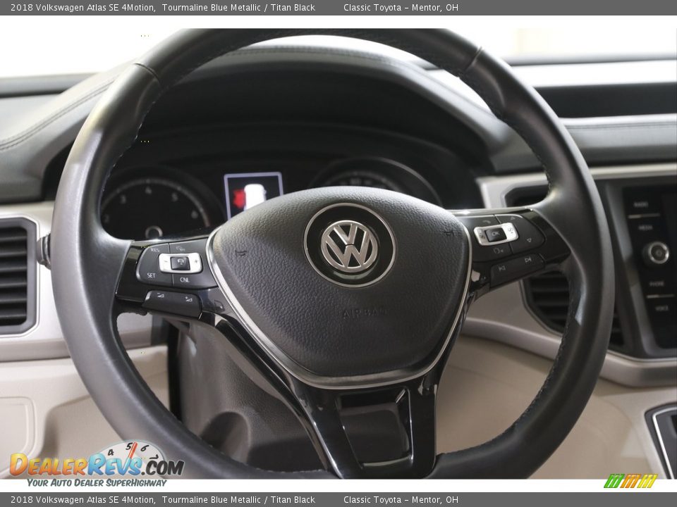 2018 Volkswagen Atlas SE 4Motion Tourmaline Blue Metallic / Titan Black Photo #7