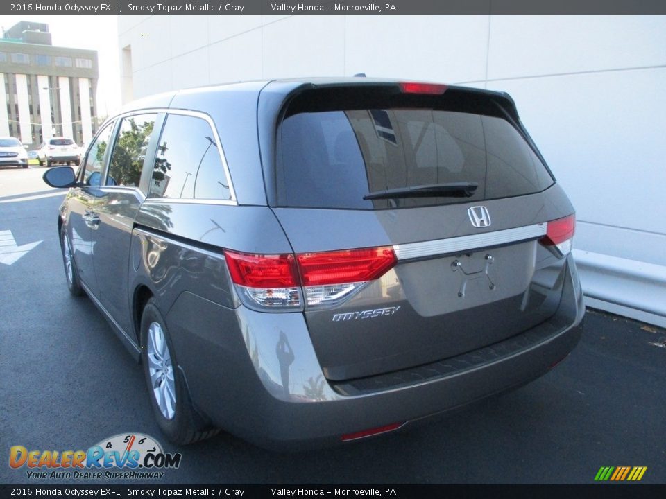 2016 Honda Odyssey EX-L Smoky Topaz Metallic / Gray Photo #3