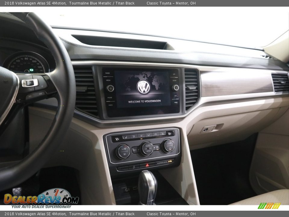 2018 Volkswagen Atlas SE 4Motion Tourmaline Blue Metallic / Titan Black Photo #9