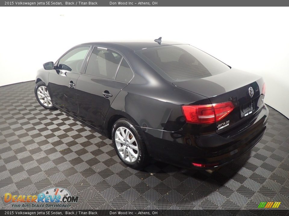 2015 Volkswagen Jetta SE Sedan Black / Titan Black Photo #12