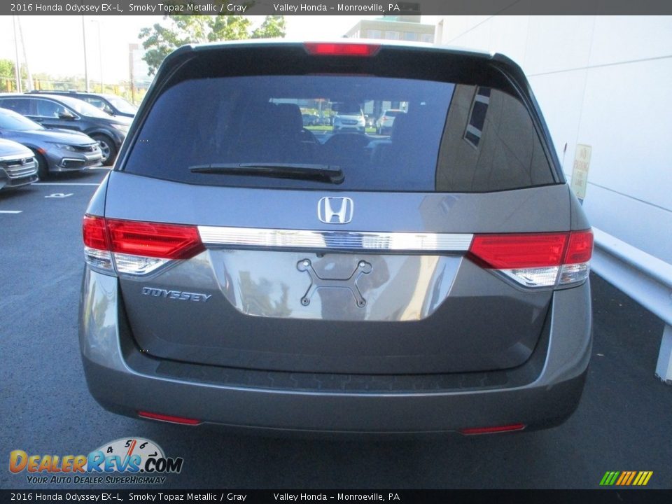 2016 Honda Odyssey EX-L Smoky Topaz Metallic / Gray Photo #4