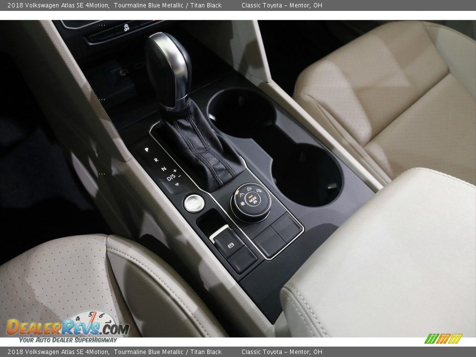 2018 Volkswagen Atlas SE 4Motion Tourmaline Blue Metallic / Titan Black Photo #12