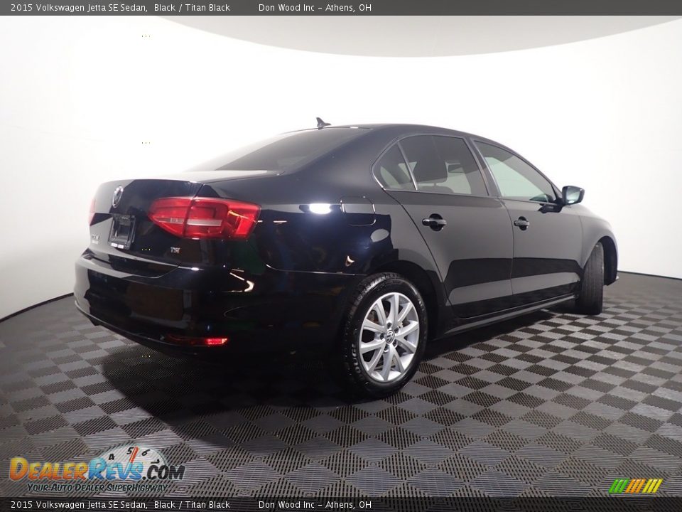 2015 Volkswagen Jetta SE Sedan Black / Titan Black Photo #16