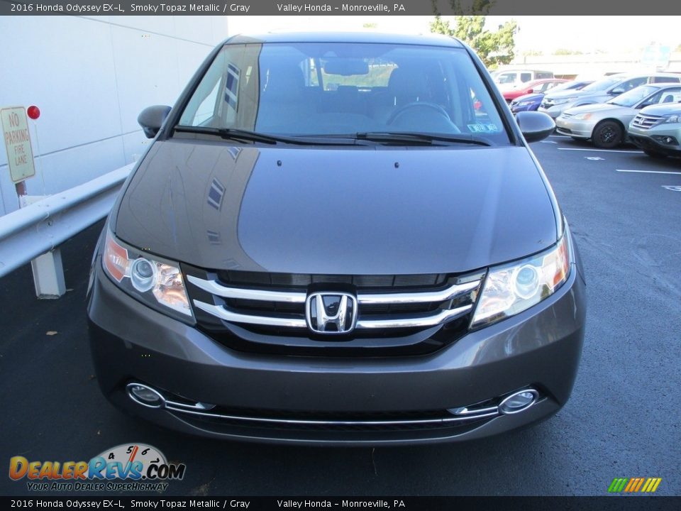 2016 Honda Odyssey EX-L Smoky Topaz Metallic / Gray Photo #8