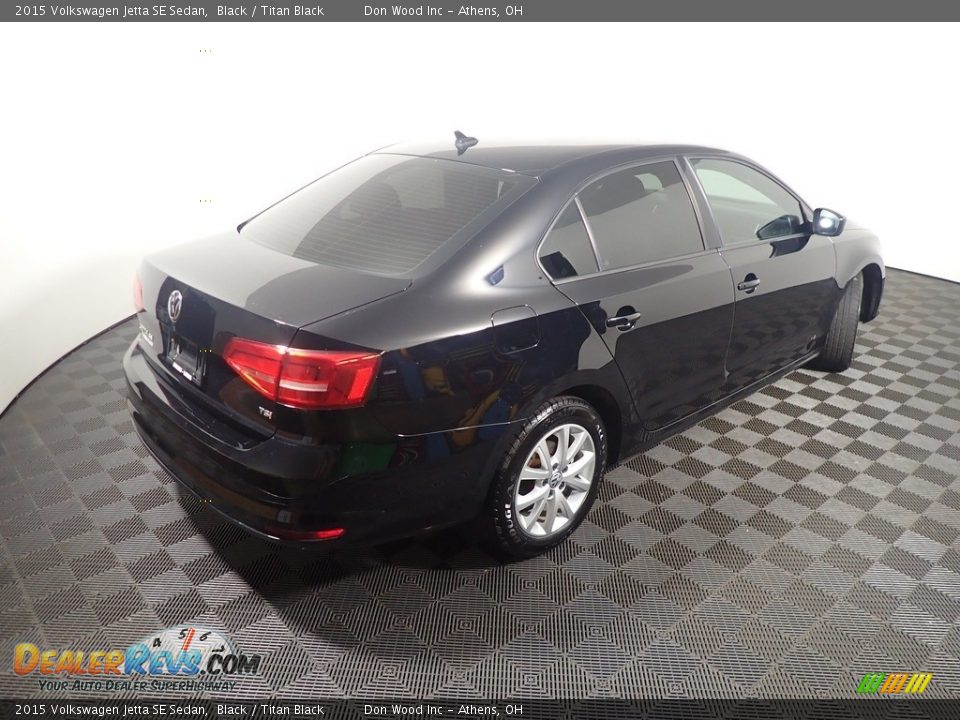 2015 Volkswagen Jetta SE Sedan Black / Titan Black Photo #17